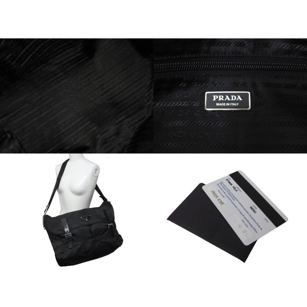 Prada Messenger Crossbody Bag Shoulder Black - Picture 10 of 10
